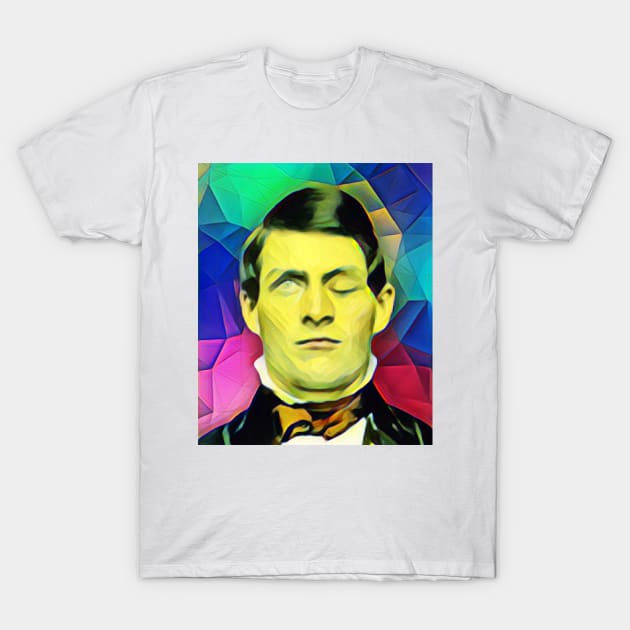 Phineas Gage Colourful Portrait | Phineas Gage Artwork 7 T-Shirt by JustLit